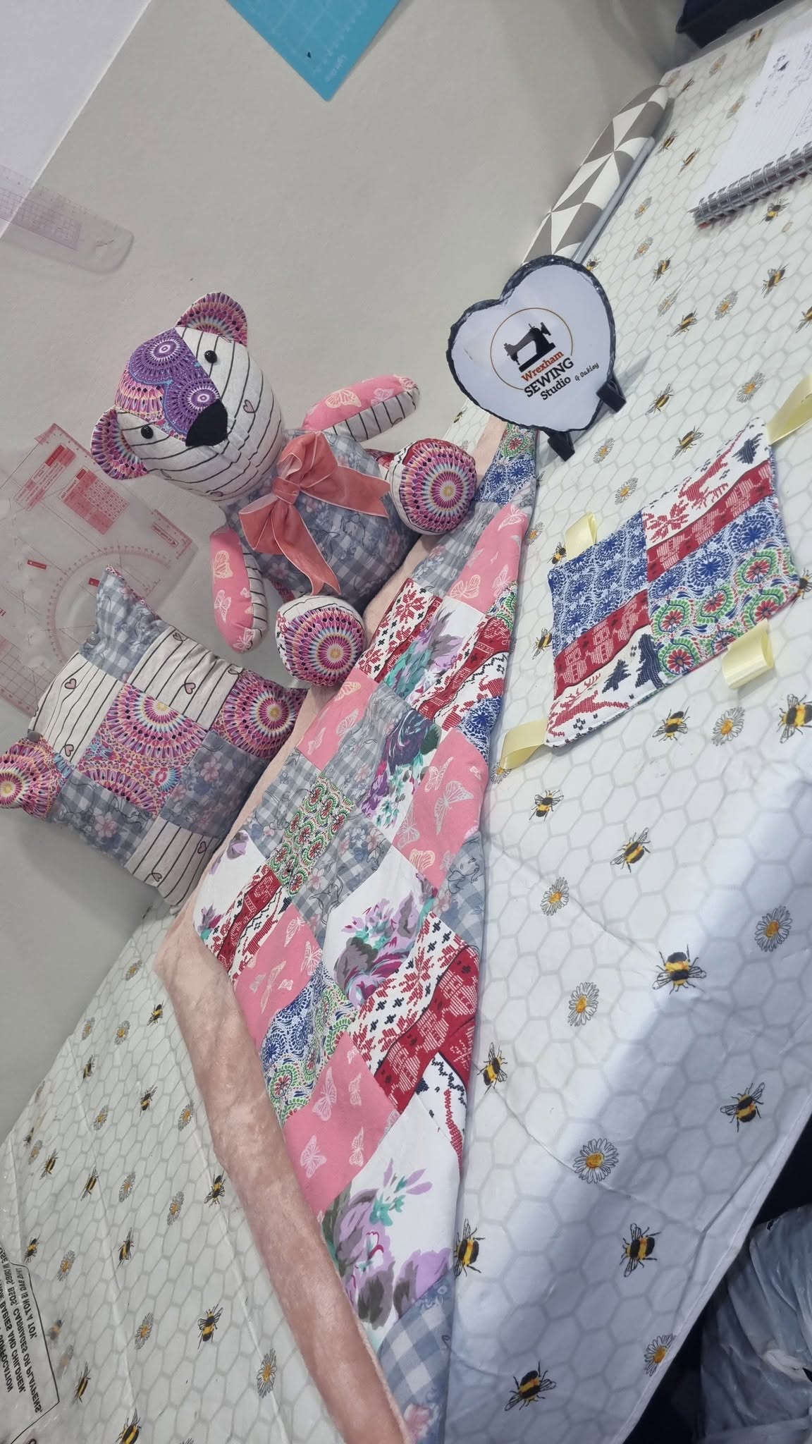 Happy sewing group